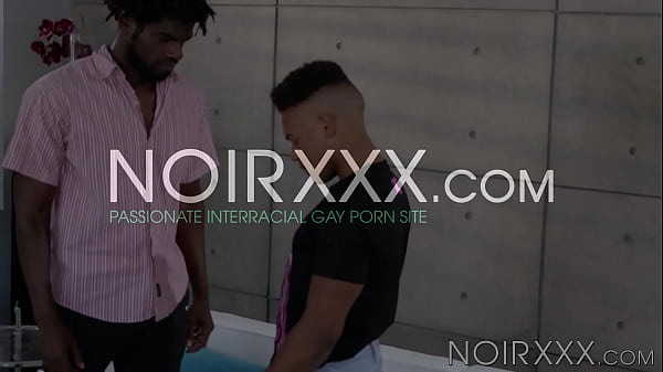 Black dudes Adrian Hart and Devin Trez fuck one another with full of action