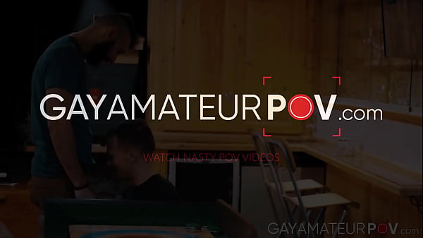 Horny bearded John Ander gave his buddy smooth Ethan Chase a deep ass pounding